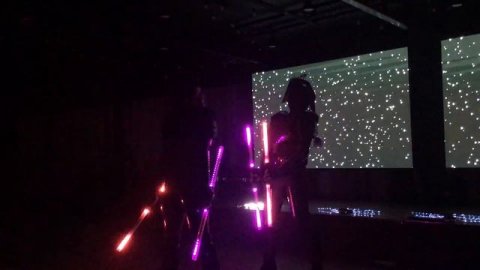 Пиксельное шоу «Ханаби» — видео выступления